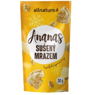 01/2026 Allnature Ananas sušený mrazem kousky 30 g SLEVA